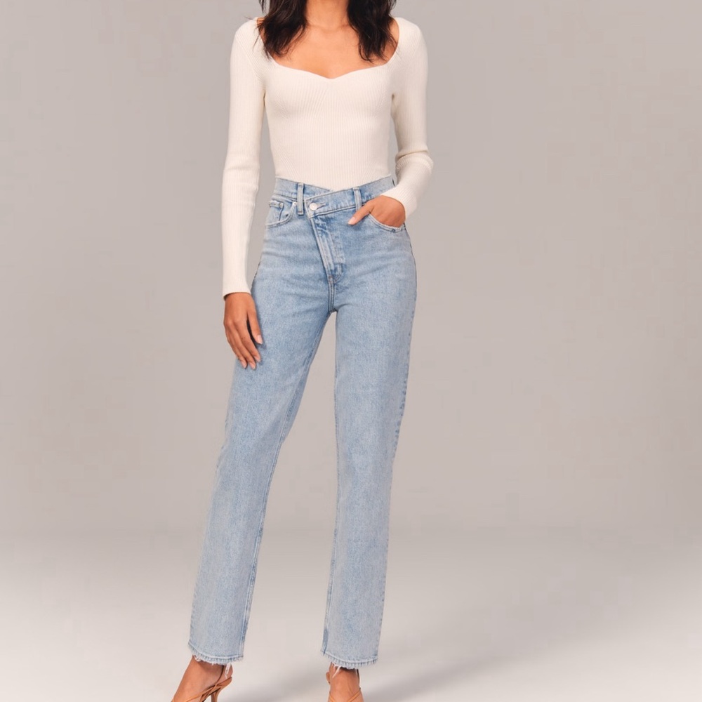 Abercrombie & Fitch Light Blue High Rise Jeans